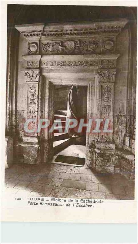 Postcard Modern Tours Cloister of the Cathedral Gate renaissance of Stairs