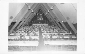 RPPC HAWAII ASSEMBLY DINNER EVENT? REAL PHOTO POSTCARD (c. 1940s)