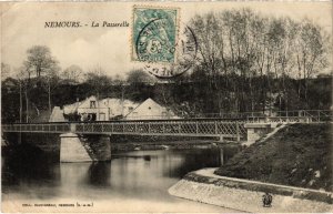 CPA Nemours La Passerelle (1267590)