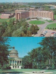 Womans Residence Hall Rochester University + Mens College 2x Mint 60s Postcard s