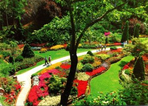 Canada Victori The Butchart Gardens The Sunken Garden