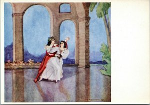 postcard art - E.M.S. Guthrie - Pictures from Ballet - Fonteyn & Helpmann Comus