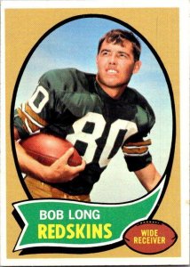 1970 Topps Football Card Bob Long Washington Redskins sk21545