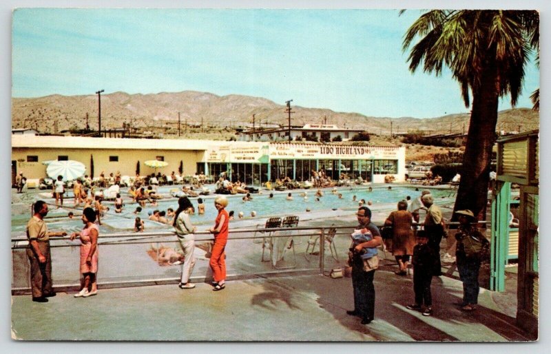 Desert Hot Springs CALido-Highland Spa Swimming PoolHot Mineral Water1970s PC