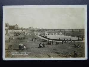 Somerset WESTON SUPER MARE Childrens Sailing Pond c1930 RP Postcard