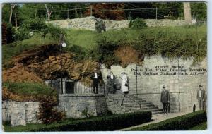 HOT SPRINGS NATIONAL PARK, AR  Public Hot Water  MAURICE SPRINGS c1910s Postcard