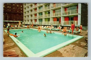 St Louis MO-Missouri, Bel Air Motor Hotels, Swimming Pool, Chrome Postcard