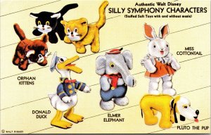 Advertising Postcard FL The Silly Symphony Characters Walt Disney Toys 1950s V34