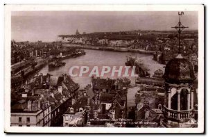 Dieppe Old Postcard General View from the & # 39eglise St Jacques