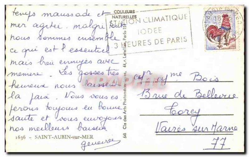 Postcard Old St Aubin sur Mer