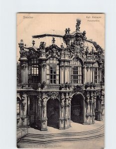 Postcard Wall-Pavillon, Kgl. Zwinger, Dresden, Germany