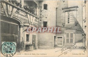 Old Postcard ALBI House of Guise indoor court