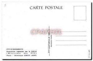 Postcard Modern PTT Events Artisans & # 39hier communications d & # & # 39auj...