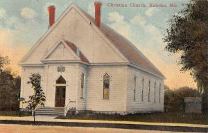Kahoka, MO Missouri   CHRISTIAN CHURCH  Clark County  ca1910's Vintage Postcard