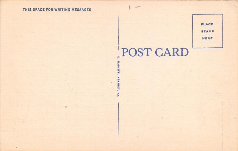 Lewistown Pennsylvania~First Presbyterian Church~People on Sidewalk~Car~1940s Pc