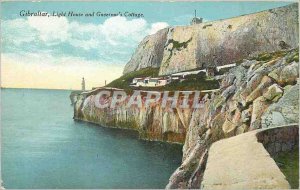 'Postcard Gibraltar Old Light House and Governor''s Cottage'