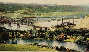 1907-1915 Pittsburgh PA Carnegie Lake and Allegheny River RARE Old DB Postcard