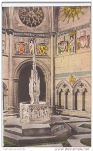 Hand Colored PC: Interior View, The Baptistry, Cathedral of St. John the Divi...