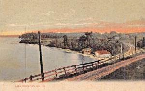 LAKE WINNIPESAUKEE NH~LAKE SHORE PARK & INN PHOTO POSTCARD 1900s