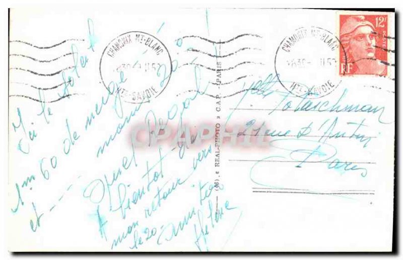 Old Postcard Chamonix