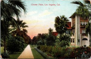 Vtg 1907 Chester Place Gated Community Los Angeles California CA Postcard