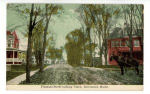 ME - Richmond. Pleasant Street Looking North