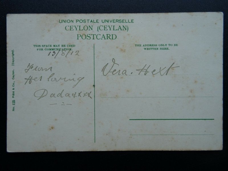 Ceylon / Sri Lanka KANDYAN CHIEFS c1912 Postcard by Plate & Co. Ceylon