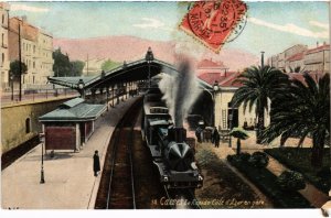 CPA CANNES - Le Rapide Cote d'Azur eg gare (110843)