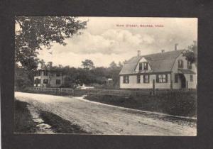 MA Vintage view Main Street, Bourne, Mass, Massachusetts Postcard