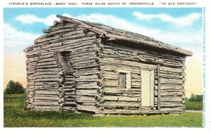 Vintage Postcard 1920's Lincoln's Birthplace Hodgenville In Old Kentucky K.Y.