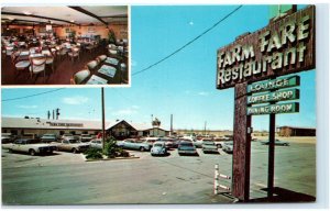 GREELEY, CO ~ Roadside FARM FARE Restaurant  c1960s Weld County  Postcard