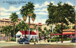 postcard FL - Hemming Park in Downtown Jacksonville