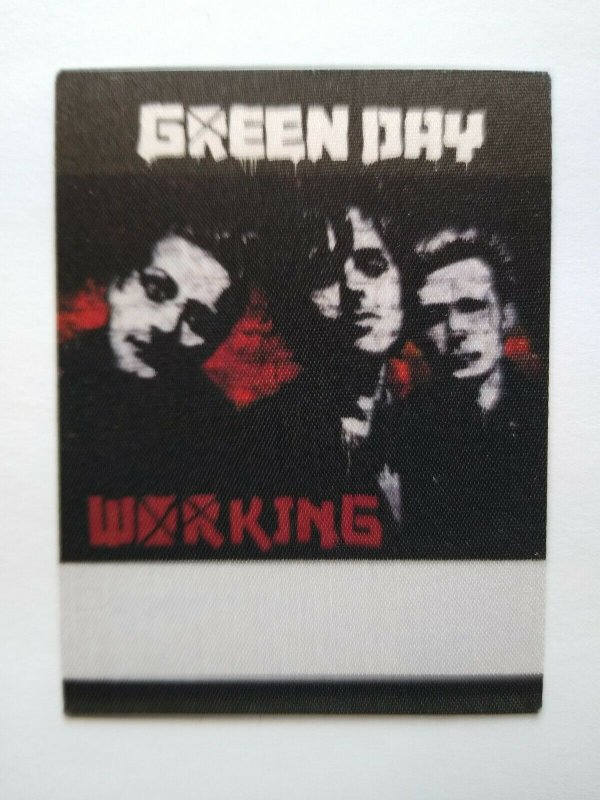 Green Day Backstage Pass Original Punk Rock Music Concert Tour 09 Band Photo Red 