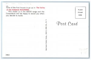 c1960 Valley Estancia Ranchettes Real Estate New Mexico Vintage Antique Postcard