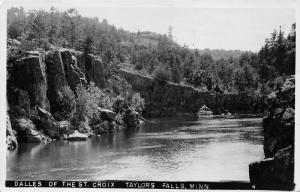 Taylors Falls Minnesota~Dalles of the St Croix~Boat Approaching~1951 RPPC