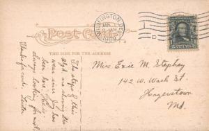 Wilmington Delaware Post Office Street View Antique Postcard K90529