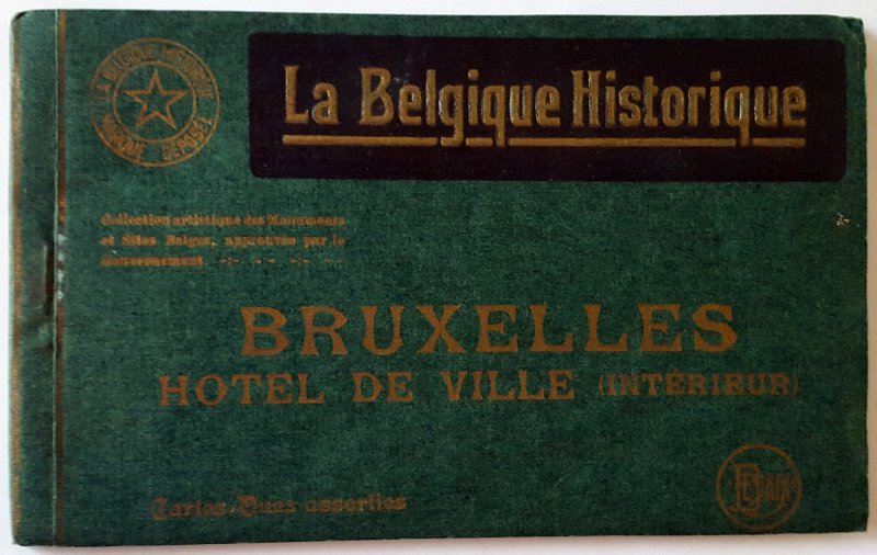 VINTAGE 12 POSTCARDS ALBUM HOTEL DE VILLE - BRUSSELS. Printer: Desaix. UNUSED!!!