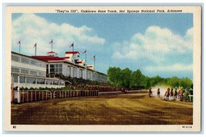 c1940's Off Oaklawn Race Track Hot Springs National Park Arkansas AR Postcard