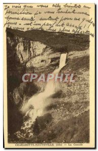 Old Postcard Hauteville Ain Charabotte Cascade