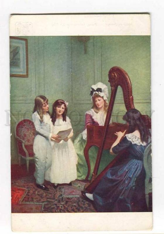 264748 PHILIPPART-QUINET Girls Concert HARP Vintage SALON #736