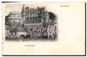 Postcard Old Amboise Chateau