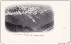 Le Mont Blanc, Vue prise de la  Route de Plan-Praz, Haute Savoie, France, 10-20s