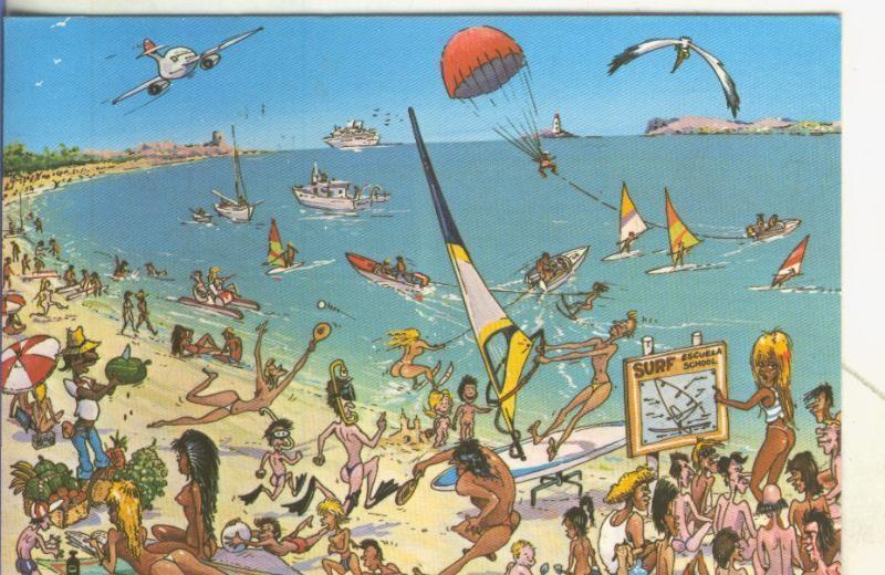 Postal 005047 : Turismo de Mallorca, ilustracion de Ladi ?