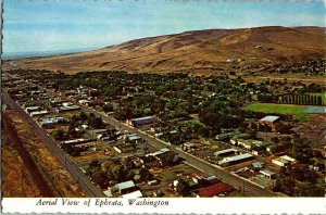 Aerial View of Ephrata WA Vintage Postcard I67