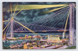 Chicago International Exposition Sky Ride, 1933 World's Fair Postcard P7