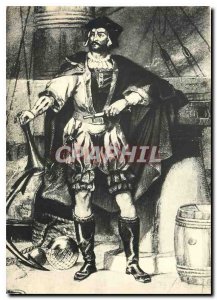 Postcard Modern Britain Malouins the famous Jacques Carties (1491 1557) Decou...