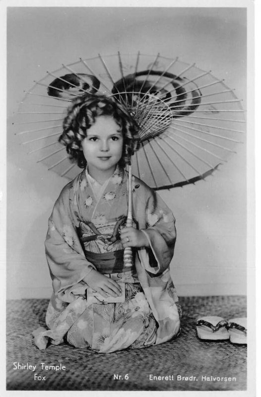 Shirley Temple Dressed in Japanese Kimono Geisha Girl Real Photo PC AA70764