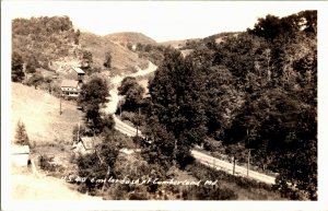 RPPC View of U.S. 40 Near Cumberland MD Vintage Postcard J37