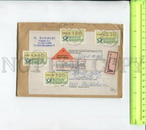 468355 Germany 1982 real posted cover Variable value stamp registered Bielefeld