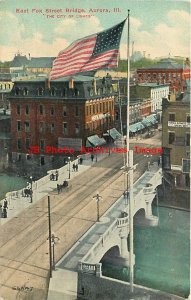 IL, Aurora, Illinois, East Fox Street Bridge, 1911 PM, No 65897